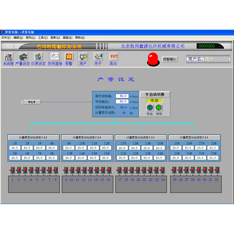 Smelt direkte spinning masterbatch tilføjelse af udstyr